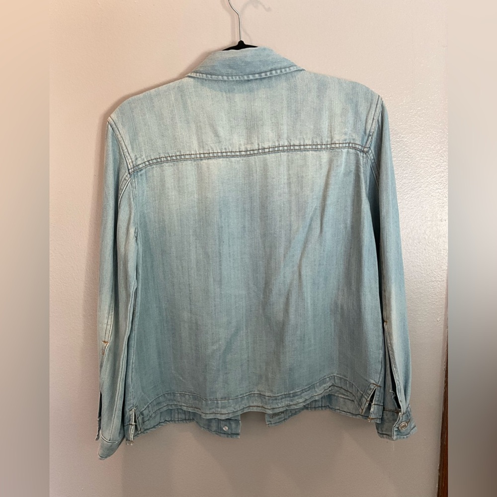 Thread & Supply Light Blue 100% Tencel Denim Jacket S - Picture 2 of 4